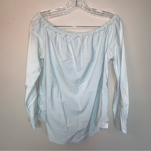 Rag & Bone Soft Blue Cotton Top S - Picture 3 of 10